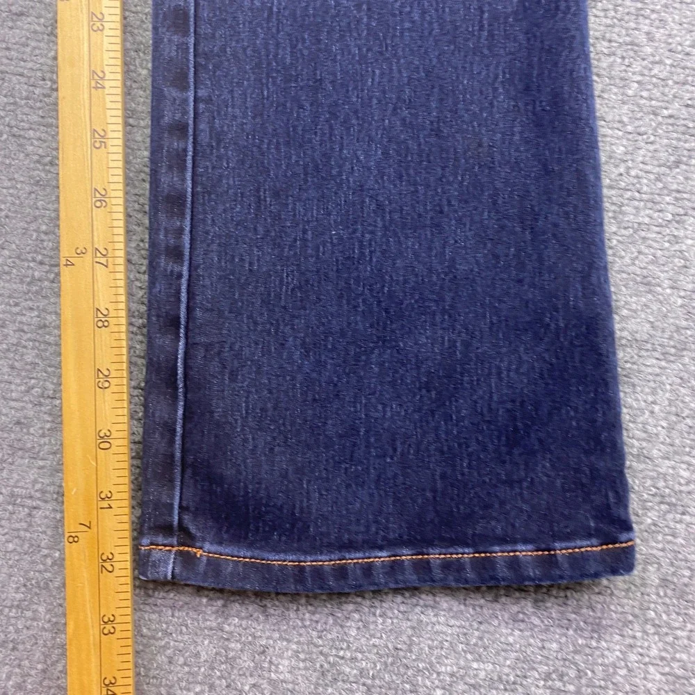 Banana Republic Curvy Boot Jeans Dark Wash Blue Denim Size 28 Western Grunge